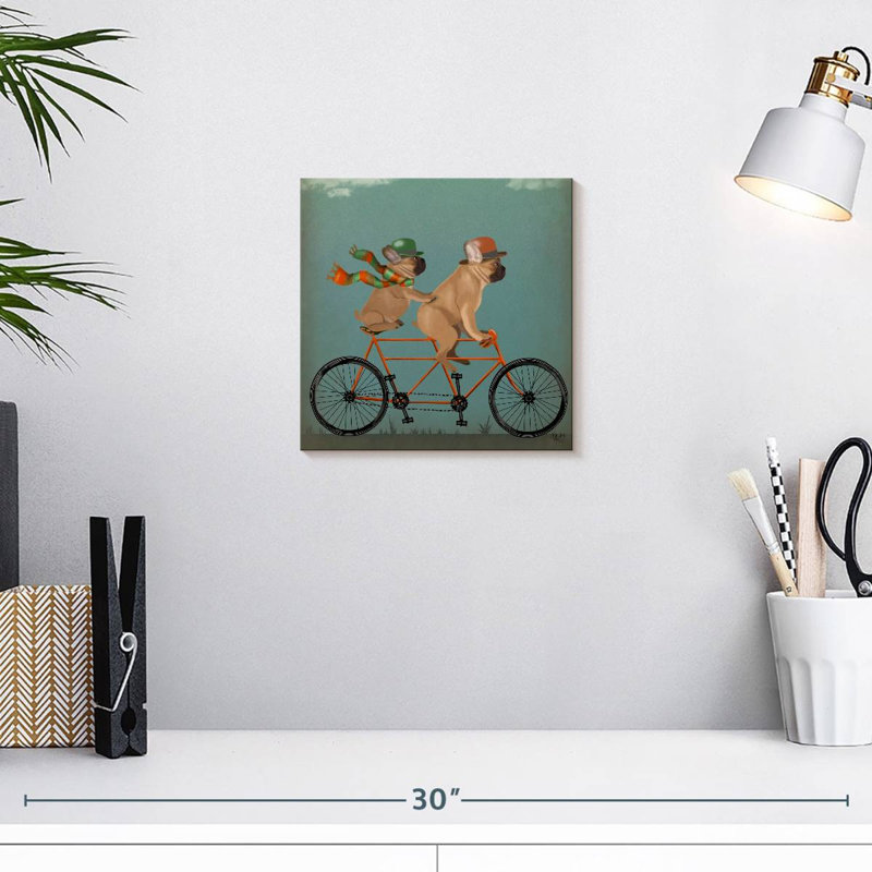 Bouledogue français tandem Brampt, H 10 po x l 10 po