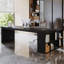 Bureau de direction en bois massif noir en forme de L-2075874000-2075874001