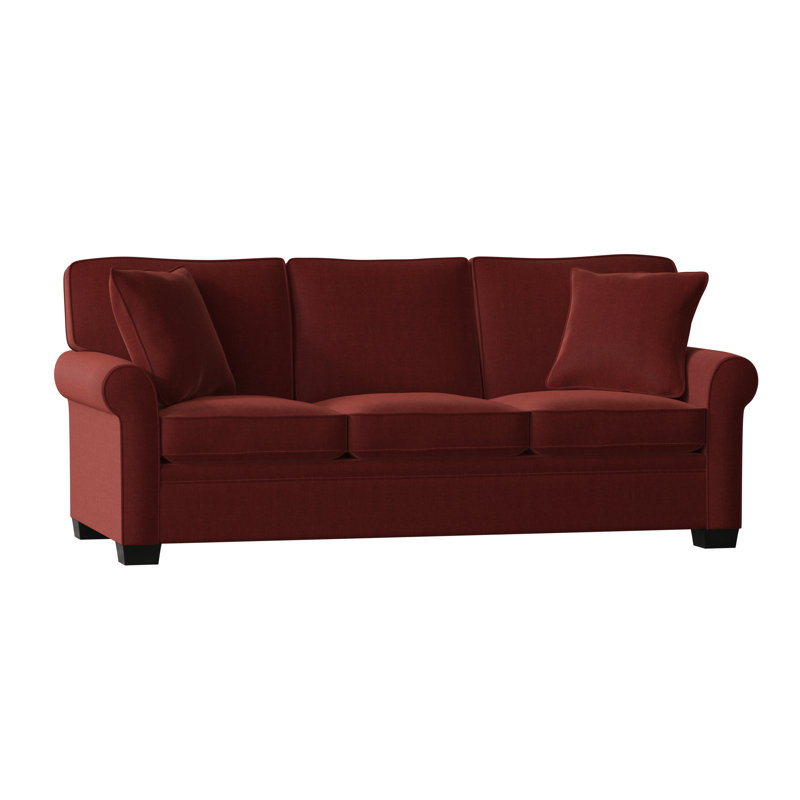 Quaker Upholstered 84'' Sofa, Espresso, Entice Brick