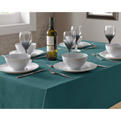 Bourland Plain Linen Look Tablecloth