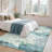 5'x7' Boho Abstract Machine Washable Area Rug with Non-Slip Rubber Backing - Low-Pile, Stain Resistant Carpet for Bedroom, Living Room-1306153599