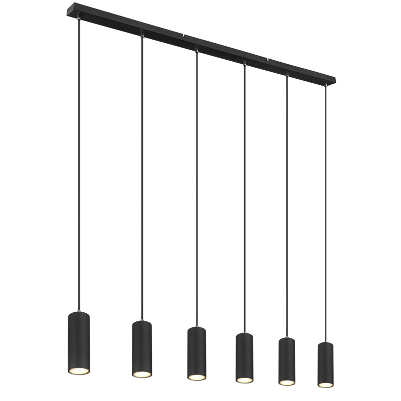 6 - Light Matte Black Pendant