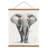 Fixturedisplays® 24 Inch Magnetic Poster Frame Hanger, Natural Teak, For Pictures, Photos, Canvas Artwork, Print Poster 22028