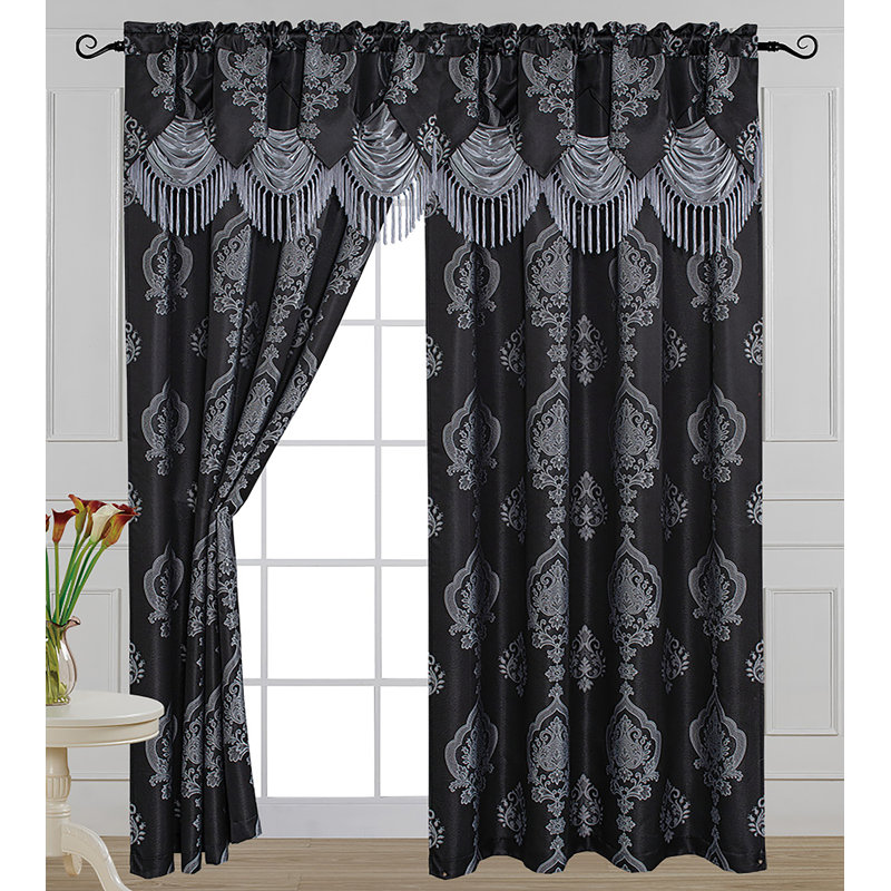 Rideau obscurcissant en polyester ALEXA, Noir