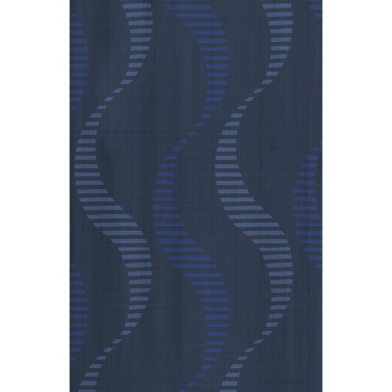 Pearson Pencil Pleat, Single Curtain, opaque, 132cm Width x 255cm Drop, Blue
