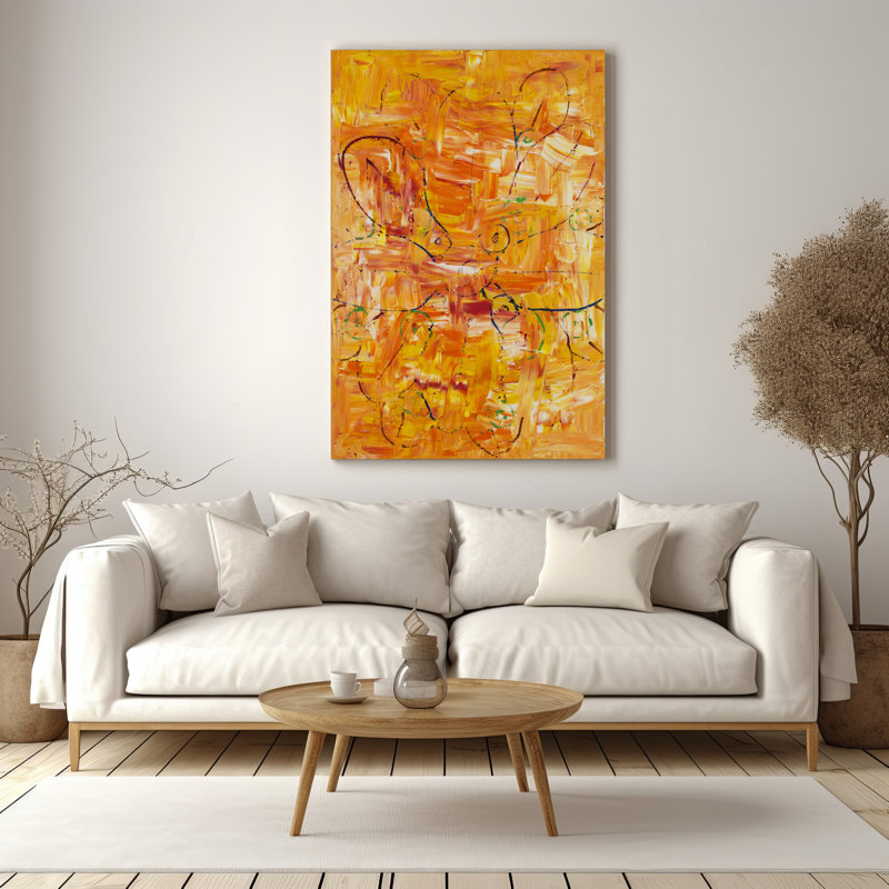 Orange Dragonfly Painting
