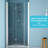 Shower Door 30"w X 72"h, Brushed Nickel - Glass, Space Saving Bathroom Solution For Small Spaces Fold 72"h In Reversible Direction