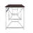 Martha Office Workspace Desk MDF/Chrome In (Not Including Office Chairs)