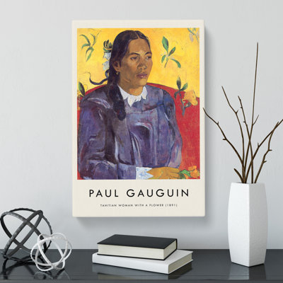 Seated Woman Vol.2 by Paul Gauguin - Wrapped Canvas Painting