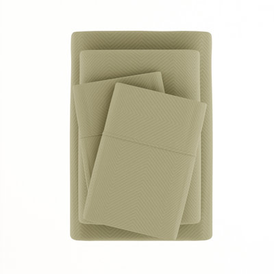 Becky Cameron Microfiber Chevron Sheet Set