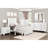 Contemporary Twin Size Bed - White Finish And Attractive Appearance Bedroom Fashionable-1035840008-1035840009