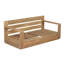 Ensemble de conversation extérieure moderne Tessa en bois d'acacia pour 4 personnes avec fauteuils club, canapé et table basse pour patio et véranda