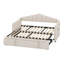 Lit de jour simple avec couchette escamotable avec ports USB et poches de rangement-736365010