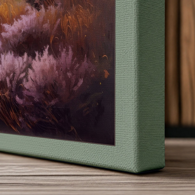 Highland Valley Mist Scandinavian - Wrapped Canvas, 36x24 - 91.4 x 61.0 cm, Sage Border