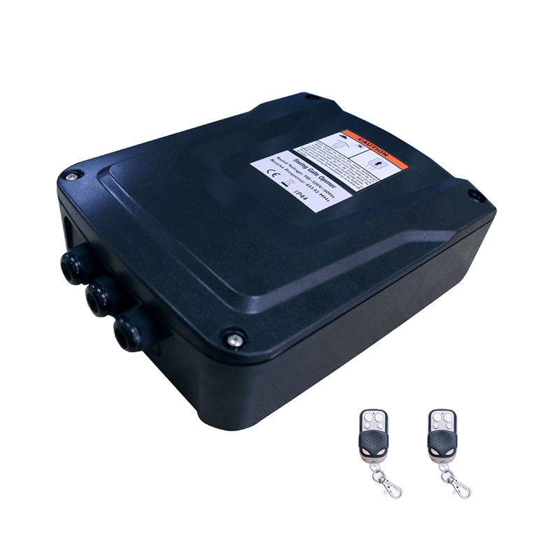 Black Control Box for Swing Gate Openers with Remotes