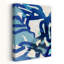 Flowing Waves Of Blue Movement II by Hazel J - Wrapped Canvas Print-367732858