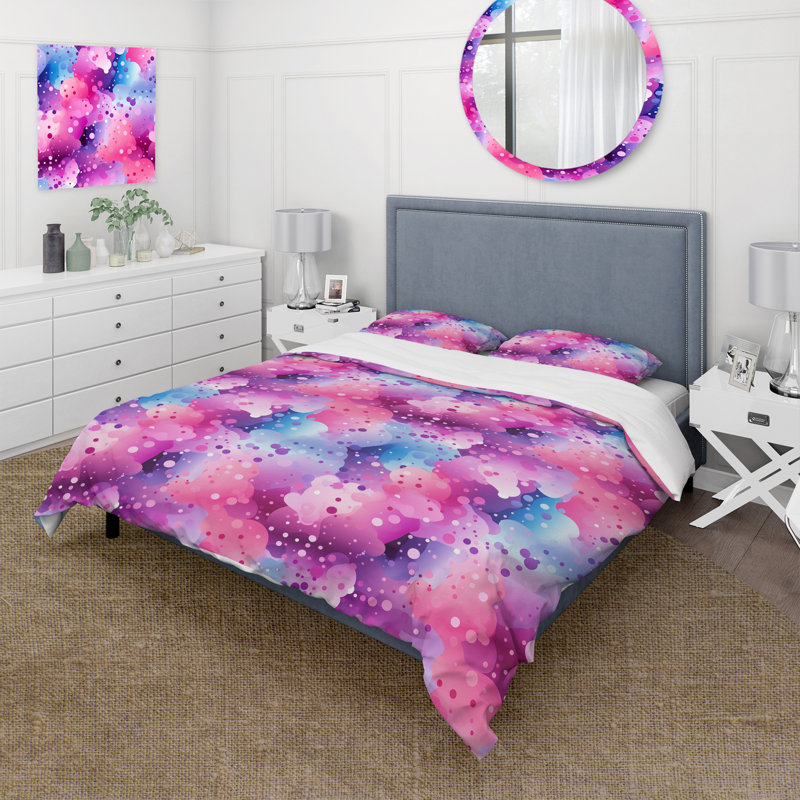 Ensemble de housse de couette Popart, Housse de couette pour très grand lit et 2 très