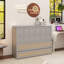 Lit escamotable double avec grands tiroirs, gris-121382296