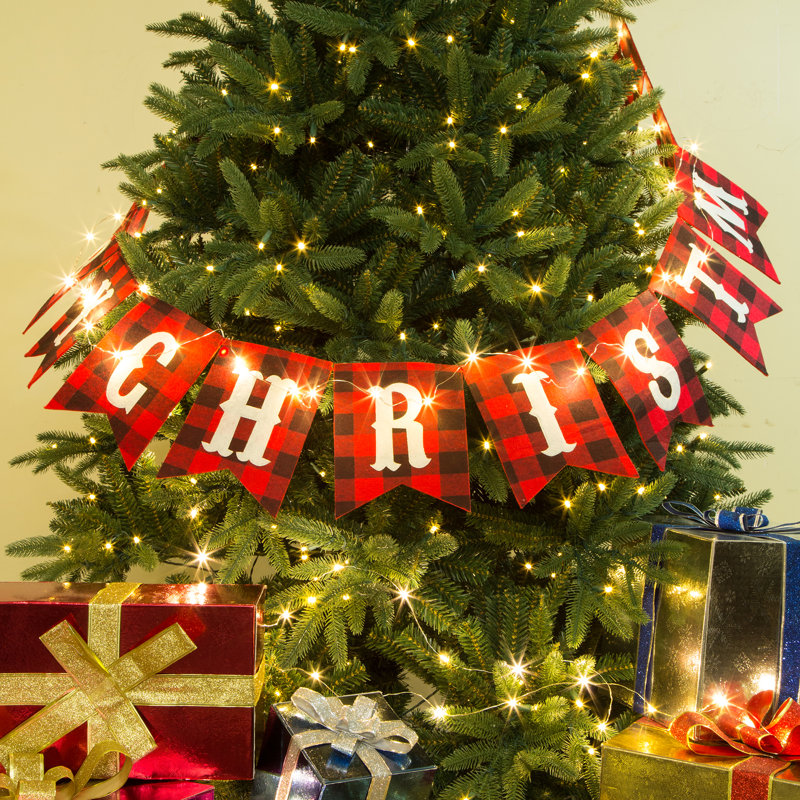 Plaid Banner 105 " Garland