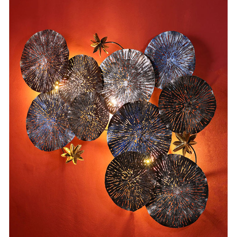 Nouvelle décoration murale feuille de lotus de style chinois