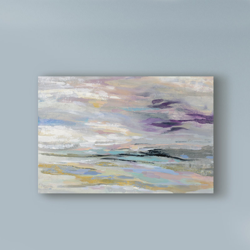 «Sea and Sky», reproduction de peinture à l'acrylique sur toile tendue, H 12 po x l 19 po x P 2 po