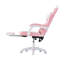 Inbox Zero Adjustable Reclining Ergonomic Swiveling Rocker Game Chair with Footrest-1519045905