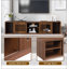 Meuble télé Mid-Century en noyer avec table extensible Morden