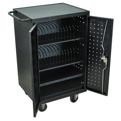 Charging Stations 24-Compartment Tablet Storage Cart