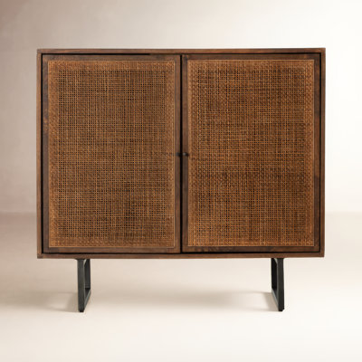 Jensi Solid Wood Storage Cabinet