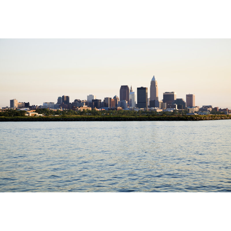 View of downtown cleveland 1 Piece Wrapped Canvas Wall Art, 51cm H x 76cm W