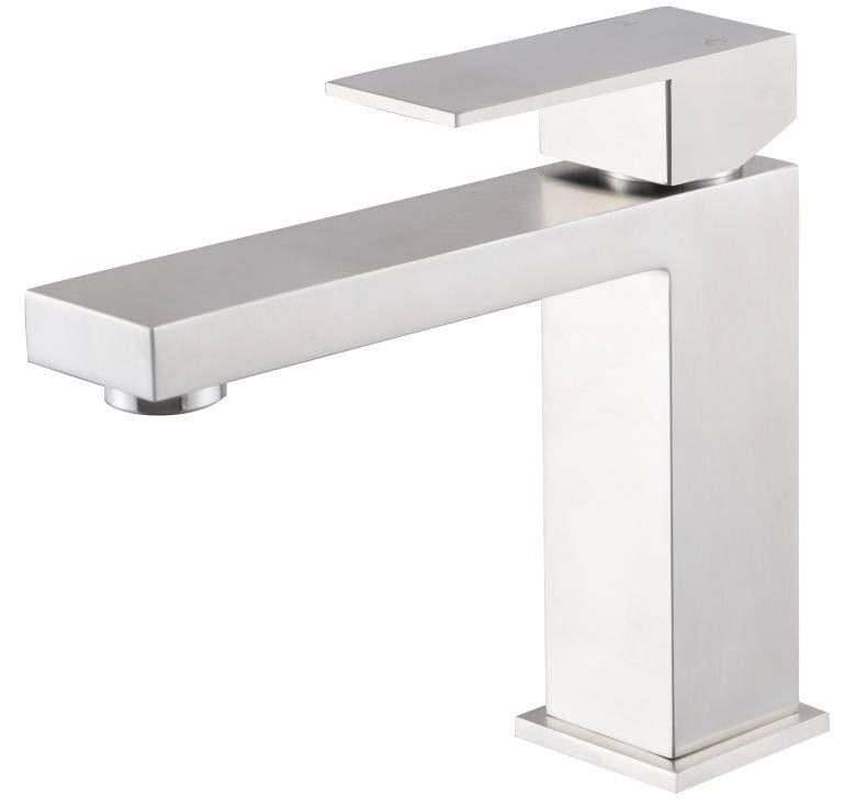 Robinet pour salle de bain à poignée simple DAX Roma, Nickel