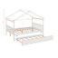 Lit double en bois avec lit gigogne-1158639694