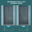 Porte de douche pliante sans cadre avec verre trempé l 32 po x H 72 po-110270853