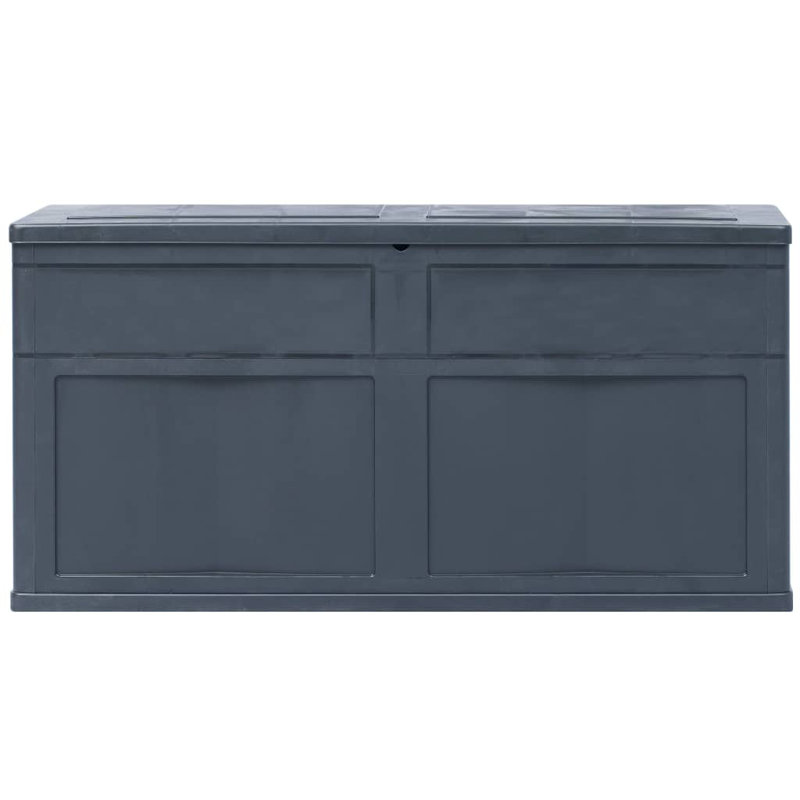 WFX Utility 119cm W 320L Water Resistant Plastic Lockable Deck Box, Black