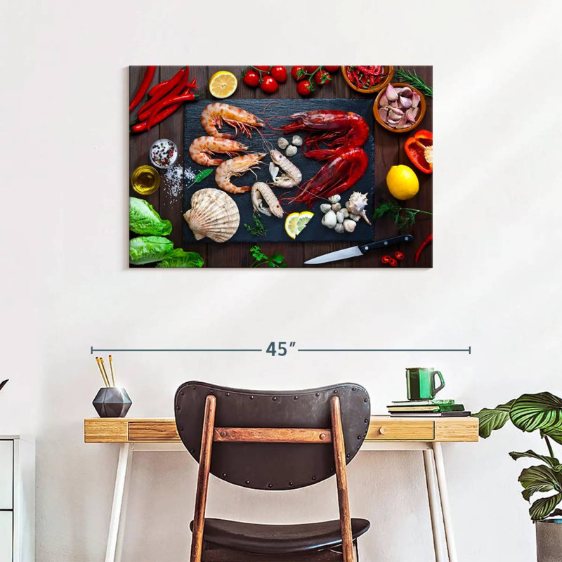 Yarlin cuisine des fruits de mer, H 24 po x l 36 po