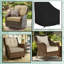 Housse de chaise d'extérieur haute densité imperméable, housse de chaise de coin profonde-123960232
