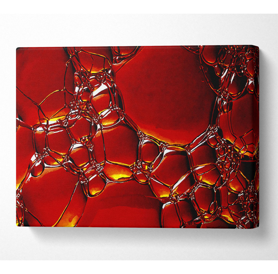 Burnt Orange Bubbles - Kunstdrucke auf Leinwand