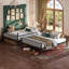 Lit superposé robuste en métal avec barrières de sécurité et échelle, cadre de lit superposé rond en acier de style industriel pour chambre à coucher, sans sommier-1414453081-1414453082