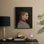 «Vintage Portrait Print», reproduction encadrée CXIV - bois massif