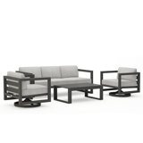 Avion 4 Piece Sofa Set With Swivel