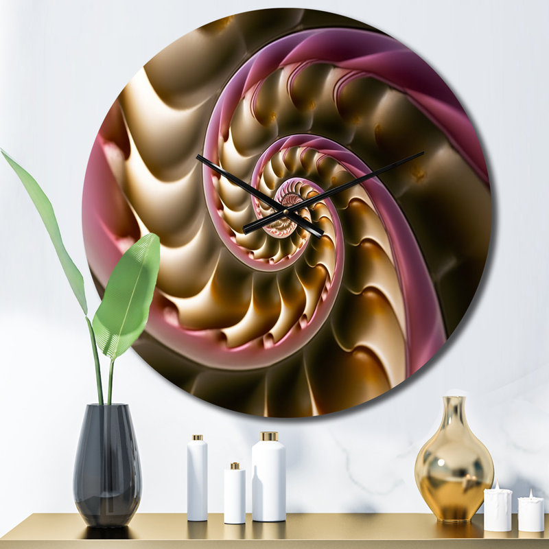 Horloge murale Fractal Spiral, Petit