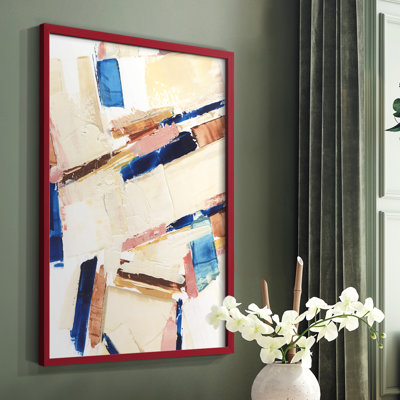 «Pivot Point II», reproduction encadrée - bois massif