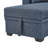 Linen Blend Upholstered Sectional With Pull-Out Bed And Chaise Storage-603569252