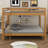 Queen Over Queen Size Bunk Bed, Bunk Bed Frame With Ladder And Guardrail For Kids Teens Adult, Maximize Space-2136094671