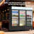 Commercial Beverage Refrigerator, 54.3 Cu.Ft. 3 Glass Door Display Refrigerator with 360° Circulation Cooling, Frost-Free, Soft LED Light, Adjustable Shelves, Merchandiser Refrigerator Cooler-122113000