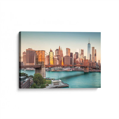 Iconic Manhattan Bridge Wrapped Canvas