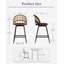 Tabouret de bar et de comptoir pivotant rembourré (ensemble de 2)-1415708753-1421164561