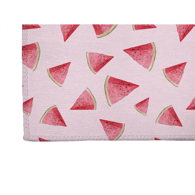 Tapis d'extérieur Summer Melon, Rectangulaire 2 pi x 3 pi