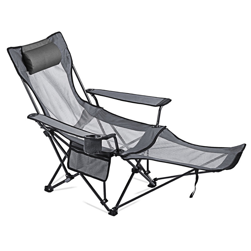 Portable Folding Lounger Reclining Camping Chair