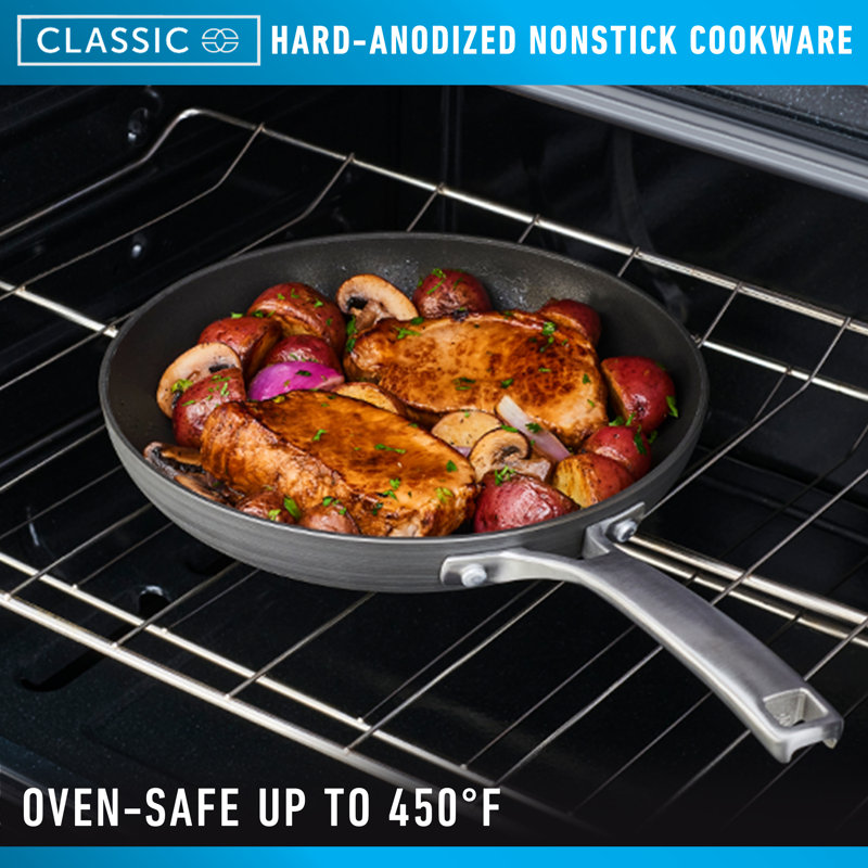Calphalon Classic Hard-Anodized Nonstick 12-Inch Cooking Pan with Lid